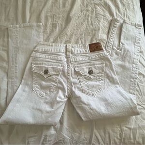 Brand new White true religion LOW RISE jeans